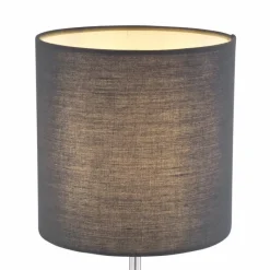 Lampes En Tissu-Luminaires Globo Lighting Lampe de table Globo SANNA Nickel mat, 1 lumière