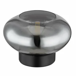 Suspension Verre Fumé-Luminaires Globo Lighting Lampe de table Globo SHAUN Noir, 1 lumière