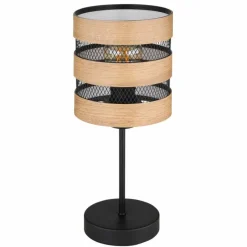 Lampes En Bois-Luminaires Globo Lighting Lampe de table Globo SOENI Noir, 1 lumière