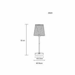 Luminaires Globo Lighting Lampe de table Globo SOLAR LED Noir, 1 lumière