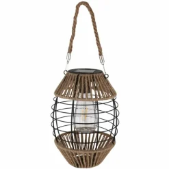 Style Boho-Chic-Luminaires Globo Lighting Lampe de table Globo SOLAR LED Noir, 1 lumière