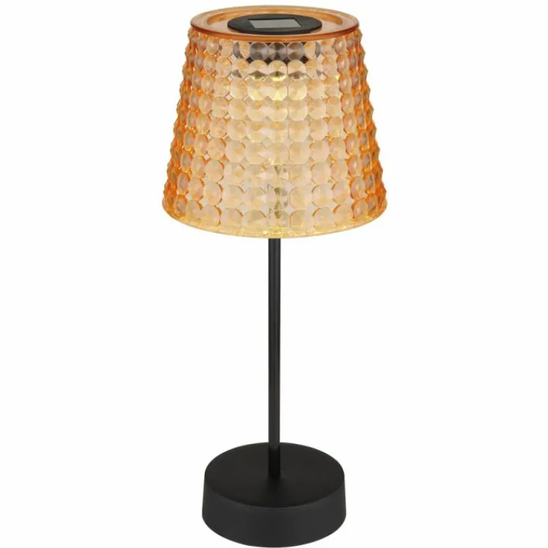Luminaires Globo Lighting Lampe de table Globo SOLAR LED Ambre, Noir, 1 lumière