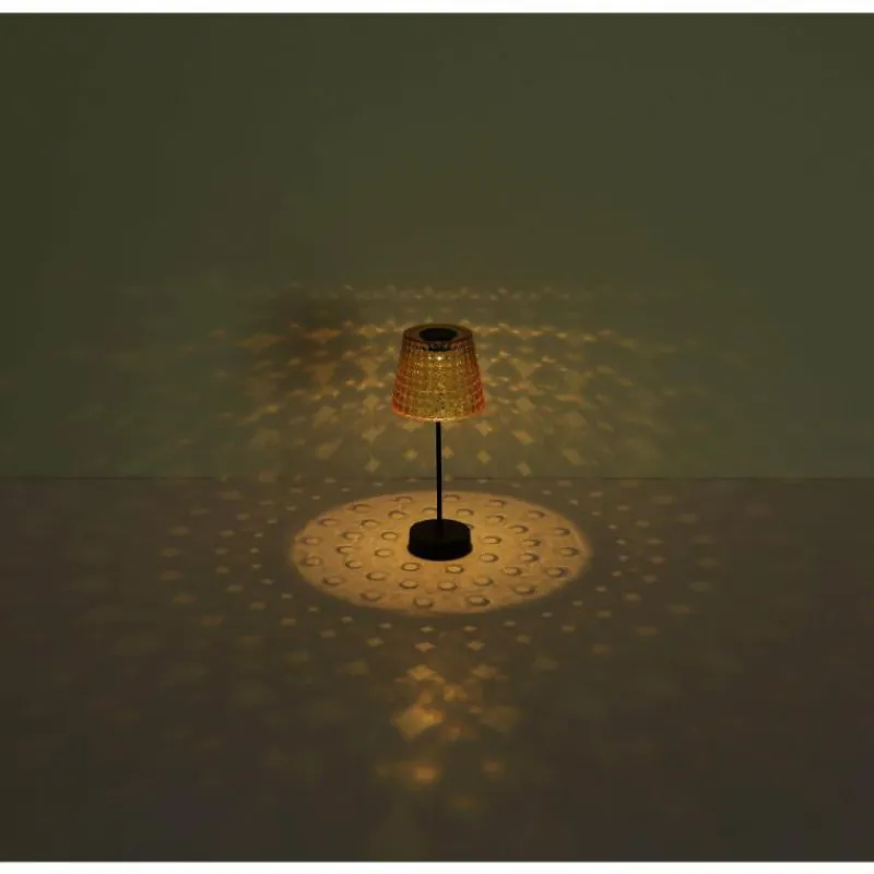 Luminaires Globo Lighting Lampe de table Globo SOLAR LED Ambre, Noir, 1 lumière