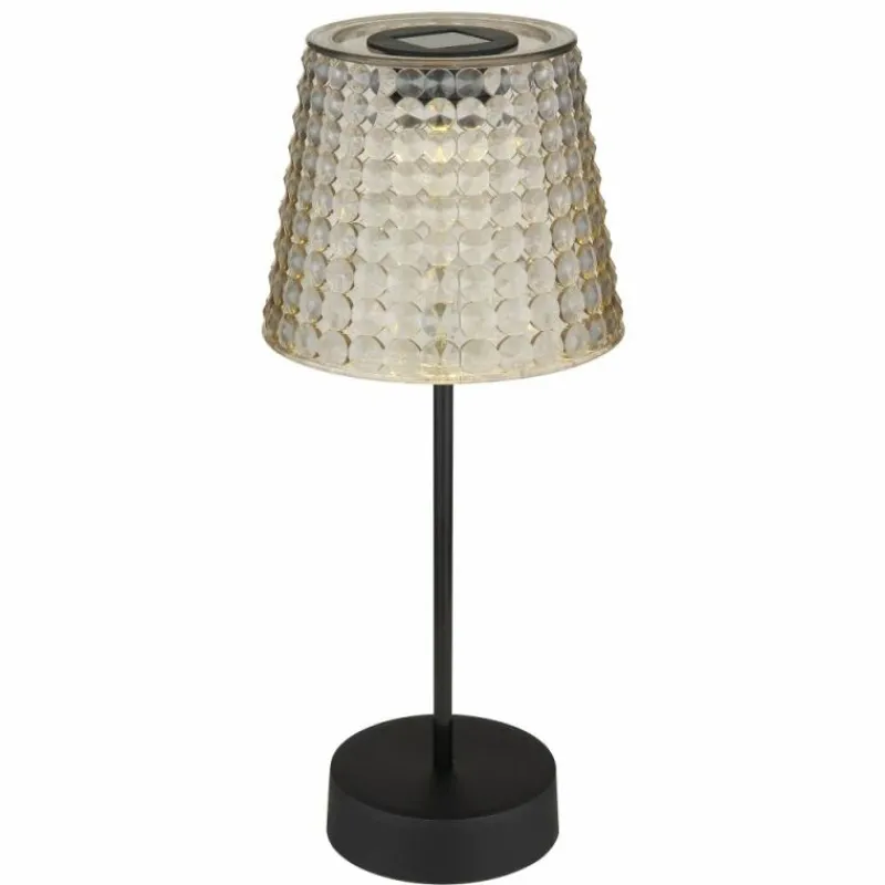 Suspension Verre Fumé-Luminaires Globo Lighting Lampe de table Globo SOLAR LED Fumée, Noir, 1 lumière