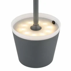 Luminaires Globo Lighting Lampe de table Globo SOLAR LED Anthracite, Blanc, 1 lumière