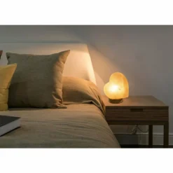 Lampes En Bois-Luminaires Globo Lighting Lampe de table Globo STONE Brun, Écru, 1 lumière