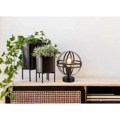 Luminaires Globo Lighting Lampe de table Globo TAMARA Noir, 1 lumière* Lampes À Poser