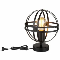 Luminaires Globo Lighting Lampe de table Globo TAMARA Noir, 1 lumière* Lampes À Poser