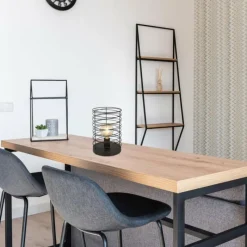 Lampes Industrielles-Luminaires Globo Lighting Lampe de table Globo TILLY Noir, 1 lumière