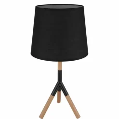 Lampes En Tissu-Luminaires Globo Lighting Lampe de table Globo TL Écru, Noir, 1 lumière