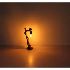 Lampes En Bois-Luminaires Globo Lighting Lampe de table Globo ULLEU Écru, Noir, 1 lumière