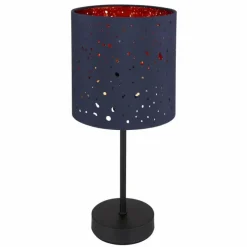 Lampes En Tissu-Luminaires Globo Lighting Lampe de table Globo URBAN Noir, 1 lumière