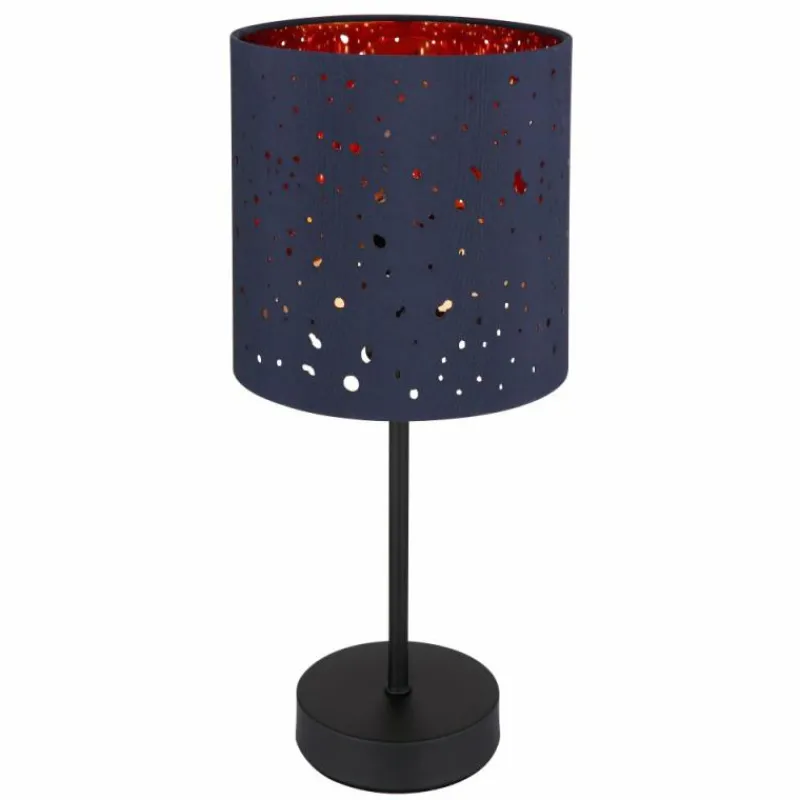 Lampes En Tissu-Luminaires Globo Lighting Lampe de table Globo URBAN Noir, 1 lumière