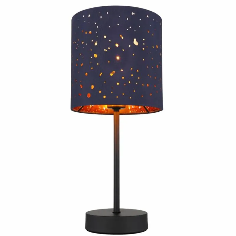 Lampes En Tissu-Luminaires Globo Lighting Lampe de table Globo URBAN Noir, 1 lumière