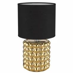 Lampes En Tissu-Luminaires Globo Lighting Lampe de table Globo VALENTINO Or, 1 lumière