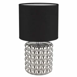 Lampes En Tissu-Luminaires Globo Lighting Lampe de table Globo VALENTINO Chrome, 1 lumière