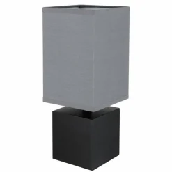 Lampes En Tissu-Luminaires Globo Lighting Lampe de table Globo VALENTINO Noir, 1 lumière