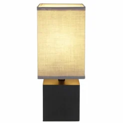 Lampes En Tissu-Luminaires Globo Lighting Lampe de table Globo VALENTINO Noir, 1 lumière