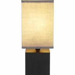 Lampes En Tissu-Luminaires Globo Lighting Lampe de table Globo VALENTINO Noir, 1 lumière