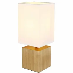 Lampes En Tissu-Luminaires Globo Lighting Lampe de table Globo VALENTINO Écru, 1 lumière