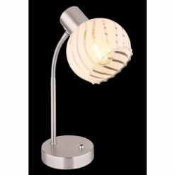 Luminaires Globo Lighting Lampe de table Globo WILLY Nickel mat, 1 lumière