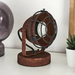 Lampes Industrielles-hofstein Lampe de table Glostrup Rouille, 1 lumière