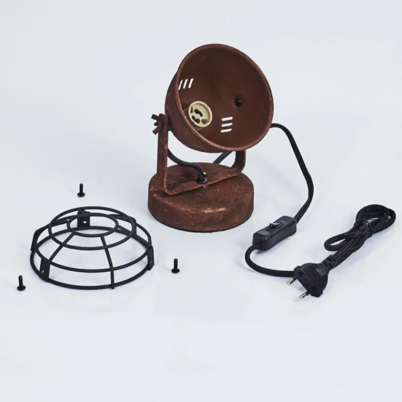 Lampes Industrielles-hofstein Lampe de table Glostrup Rouille, 1 lumière