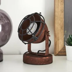 Lampes Industrielles-hofstein Lampe de table Glostrup Rouille, 1 lumière
