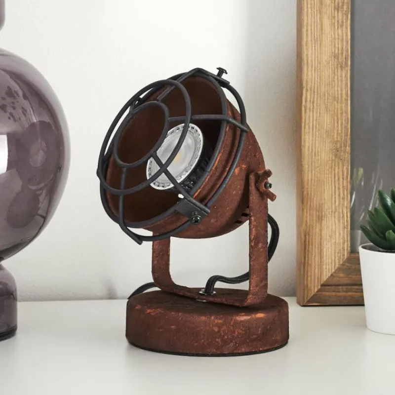 Lampes Industrielles-hofstein Lampe de table Glostrup Rouille, 1 lumière