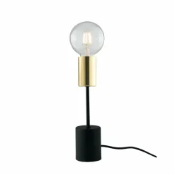 Luminaires Rustiques-Luce Design Lampe de table Gnarp Or, Noir, 1 lumière