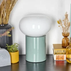 hofstein Lampe de table Godrie Bleu, 1 lumière