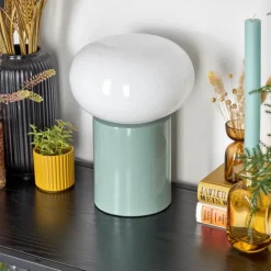 hofstein Lampe de table Godrie Bleu, 1 lumière