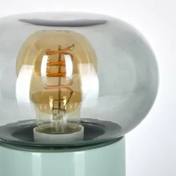 Luminaires Scandinaves-hofstein Lampe de table Godrie Bleu, 1 lumière