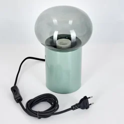 Luminaires Scandinaves-hofstein Lampe de table Godrie Bleu, 1 lumière