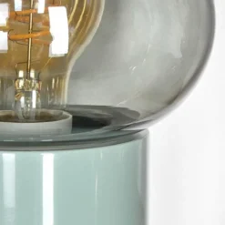 Luminaires Scandinaves-hofstein Lampe de table Godrie Bleu, 1 lumière