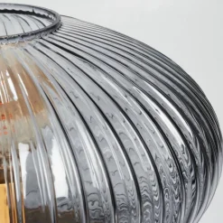 Suspension Verre Fumé-hofstein Lampe de table Goldenville Laiton, 1 lumière