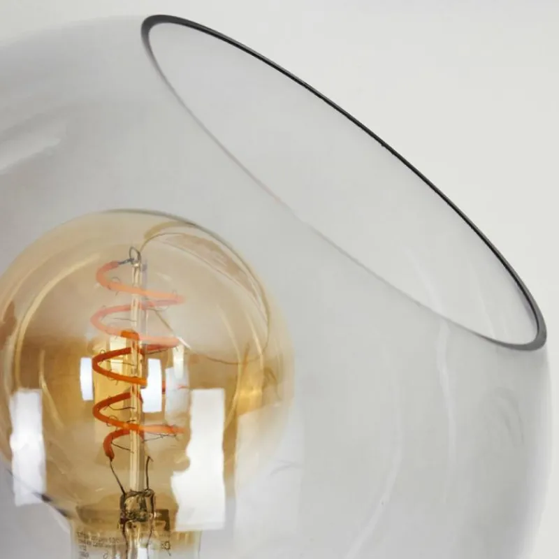 Suspension Verre Fumé-hofstein Lampe de table Gondar Noir, 1 lumière