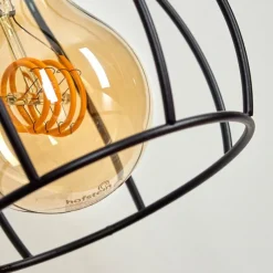 Style Boho-Chic-hofstein Lampe de table Gondo Écru, Noir, 1 lumière