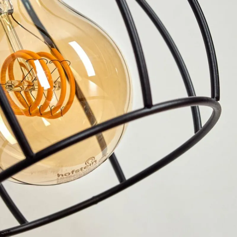 Style Boho-Chic-hofstein Lampe de table Gondo Écru, Noir, 1 lumière