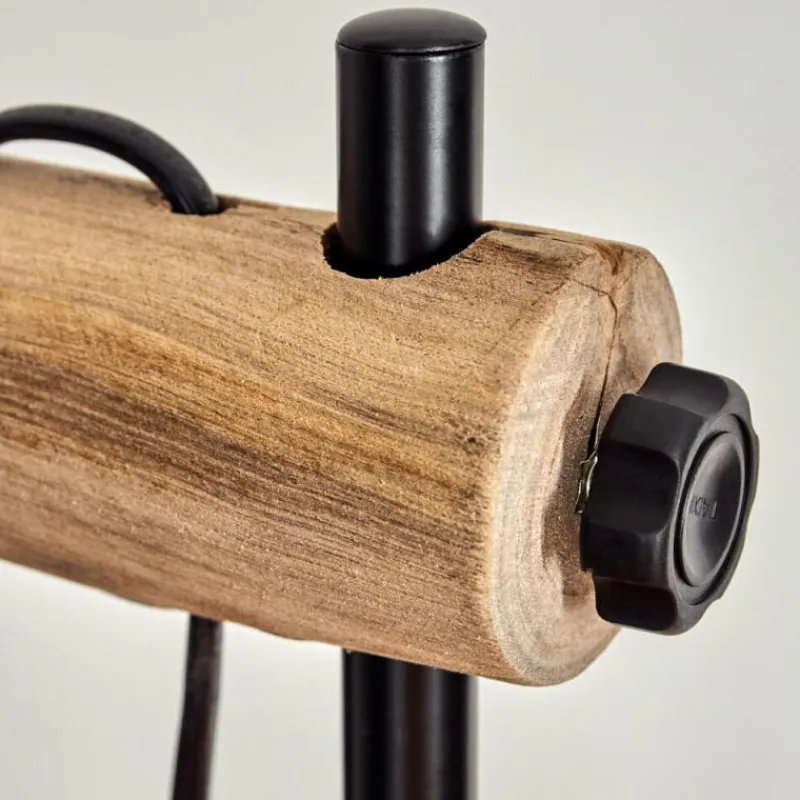 Style Boho-Chic-hofstein Lampe de table Gondo Écru, Noir, 1 lumière