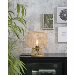 Style Boho-Chic-Good & Mojo Lampe de table CANGO Écru, 1 lumière