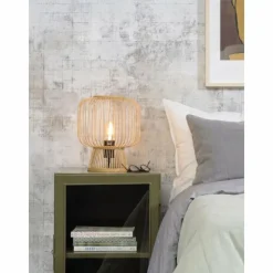 Style Boho-Chic-Good & Mojo Lampe de table CANGO Écru, 1 lumière