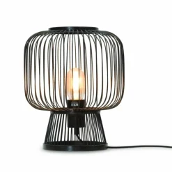Style Boho-Chic-Good & Mojo Lampe de table CANGO Noir, 1 lumière
