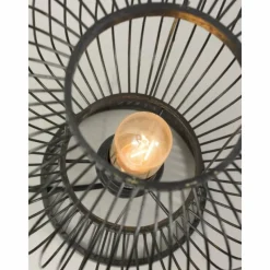 Style Boho-Chic-Good & Mojo Lampe de table CANGO Noir, 1 lumière