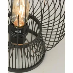 Style Boho-Chic-Good & Mojo Lampe de table CANGO Noir, 1 lumière