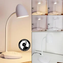hofstein Lampe de table Grenoble LED Blanc, 1 lumière