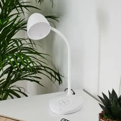 hofstein Lampe de table Grenoble LED Blanc, 1 lumière