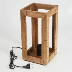 Luminaires Scandinaves-hofstein Lampe de table Guarda Écru, Noir, 1 lumière