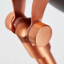 Luminaires Scandinaves-hofstein Lampe de table Guinzo Gris, Cuivre, 1 lumière