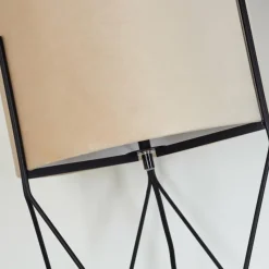 Style Boho-Chic-hofstein Lampe de table Hallata Noir, 1 lumière